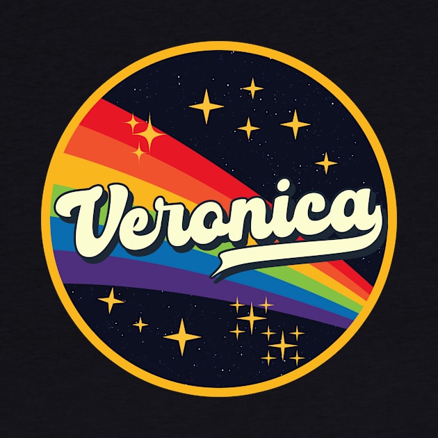 Veronica // Rainbow In Space Vintage Style by LMW Art